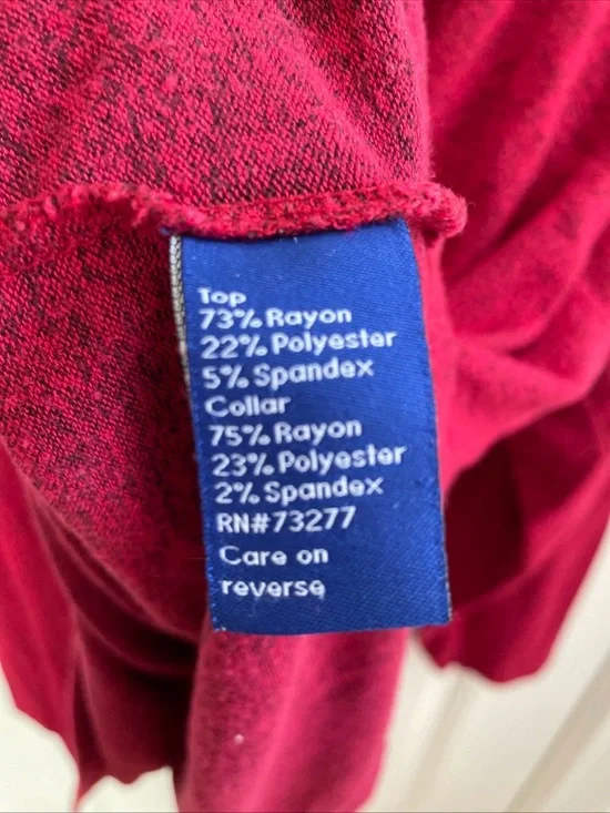 Apt. 9 Crimson Cowl Neck Women's Sweater - Picture 7 of 8